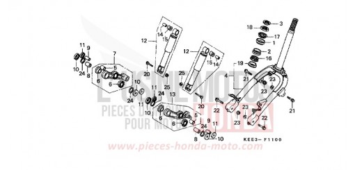 FOURCHETTE AVANT SJ100W de 1998